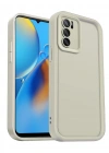 Newface Oppo A16 Kılıf Viera Silikon - Krem