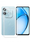 Newface Oppo A3 Kılıf Lüx Şeffaf Silikon