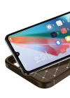 Newface Oppo A38 Kılıf Auto Focus Karbon Kapak - Kahverengi