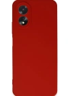Newface Oppo A38 Kılıf First Silikon - Kırmızı