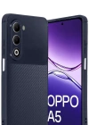 Newface Oppo A5 4G Auto Focus Karbon Kapak - Lacivert
