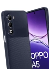 Newface Oppo A5 4G Auto Focus Karbon Kapak - Lacivert