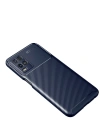 Newface Oppo A54 4G Kılıf Auto Focus Karbon Kapak - Lacivert