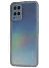 Newface Oppo A54 4G Kılıf Montreal Silikon Kapak - Gri