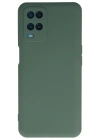 Newface Oppo A54 4G Kılıf Nano içi Kadife Silikon - Koyu Yeşil