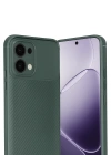 Newface Oppo A6 Pro 4G Auto Focus Karbon Kapak - Koyu Yeşil