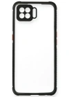 Newface Oppo A73 Kılıf Miami Şeffaf Silikon - Siyah
