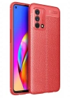 Newface Oppo A74 4G Kılıf Auto Focus Kapak - Kırmızı