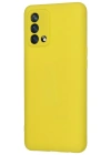 Newface Oppo A74 4G Kılıf Nano içi Kadife Silikon - Sarı