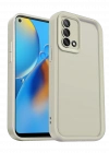 Newface Oppo A74 4G Kılıf Viera Silikon - Krem