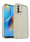 Newface Oppo A74 4G Kılıf Viera Silikon - Krem