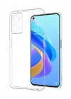Newface Oppo A96 Kılıf Lüx Şeffaf Silikon