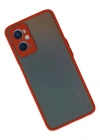 Newface Oppo A96 Kılıf Montreal Silikon Kapak - Kırmızı