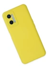 Newface Oppo A96 Kılıf Nano içi Kadife Silikon - Sarı