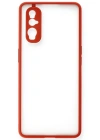Newface Oppo Find X2 Kılıf Montreal Silikon Kapak - Kırmızı
