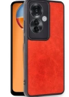 Newface Oppo Reno 11F Kılıf Aras Deri Kapak - Kırmızı