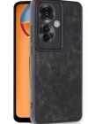 Newface Oppo Reno 11F Kılıf Aras Deri Kapak - Siyah