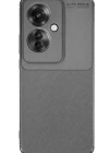 Newface Oppo Reno 11F Kılıf Auto Focus Karbon Kapak - Gri