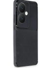 Newface Oppo Reno 11F Kılıf Auto Focus Karbon Kapak - Siyah