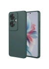Newface Oppo Reno 11F Kılıf First Silikon - Koyu Yeşil