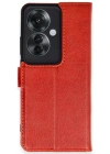 Newface Oppo Reno 11F Kılıf Trend S Plus Kapaklı Kılıf - Kırmızı