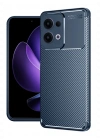 Newface Oppo Reno 13 Pro Kılıf Auto Focus Karbon Kapak - Lacivert