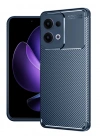 Newface Oppo Reno 13 Pro Kılıf Auto Focus Karbon Kapak - Lacivert