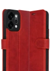Newface Oppo Reno 14 Trend S Plus Kapaklı Kılıf - Kırmızı