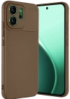 Newface Oppo Reno 14F Auto Focus Karbon Kapak - Kahverengi