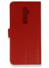 Newface Oppo Reno 2Z Kılıf Trend S Plus Kapaklı Kılıf - Kırmızı