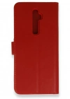 Newface Oppo Reno 2Z Kılıf Trend S Plus Kapaklı Kılıf - Kırmızı