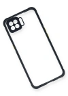 Newface Oppo Reno 4 Lite Kılıf Miami Şeffaf Silikon - Lacivert