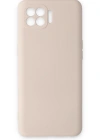 Newface Oppo Reno 4 Lite Kılıf Nano içi Kadife Silikon - Pudra