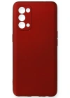 Newface Oppo Reno 5 Kılıf First Silikon - Bordo