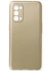 Newface Oppo Reno 5 Kılıf First Silikon - Gold