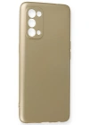 Newface Oppo Reno 5 Kılıf First Silikon - Gold