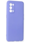 Newface Oppo Reno 5 Kılıf First Silikon - Lila