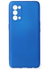 Newface Oppo Reno 5 Kılıf First Silikon - Mavi