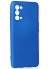 Newface Oppo Reno 5 Kılıf First Silikon - Mavi