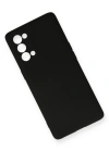 Newface Oppo Reno 5 Kılıf Nano içi Kadife Silikon - Siyah