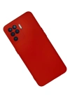 Newface Oppo Reno 5 Lite Kılıf Nano içi Kadife Silikon - Kırmızı
