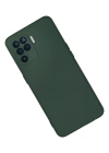 Newface Oppo Reno 5 Lite Kılıf Nano içi Kadife Silikon - Koyu Yeşil