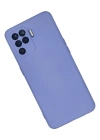 Newface Oppo Reno 5 Lite Kılıf Nano içi Kadife Silikon - Lila