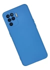 Newface Oppo Reno 5 Lite Kılıf Nano içi Kadife Silikon - Mavi