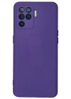 Newface Oppo Reno 5 Lite Kılıf Nano içi Kadife Silikon - Mor