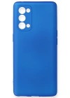 Newface Oppo Reno 5 Pro Kılıf First Silikon - Mavi