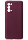 Newface Oppo Reno 5 Pro Kılıf First Silikon - Mürdüm