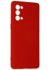 Newface Oppo Reno 5 Pro Kılıf Nano içi Kadife Silikon - Kırmızı
