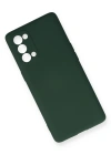 Newface Oppo Reno 5 Pro Kılıf Nano içi Kadife Silikon - Koyu Yeşil