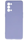 Newface Oppo Reno 5 Pro Kılıf Nano içi Kadife Silikon - Lila